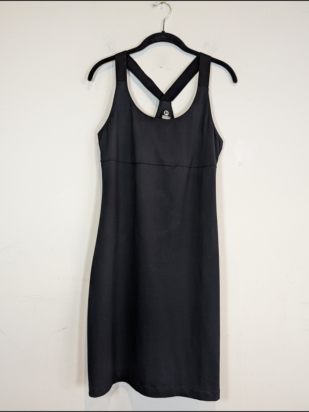 Merrell Soto Black Racerback Active Tank Dress, Size Medium
